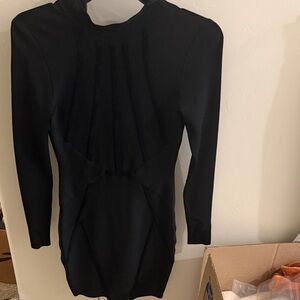 Marciano Black Long Sleeve Dress